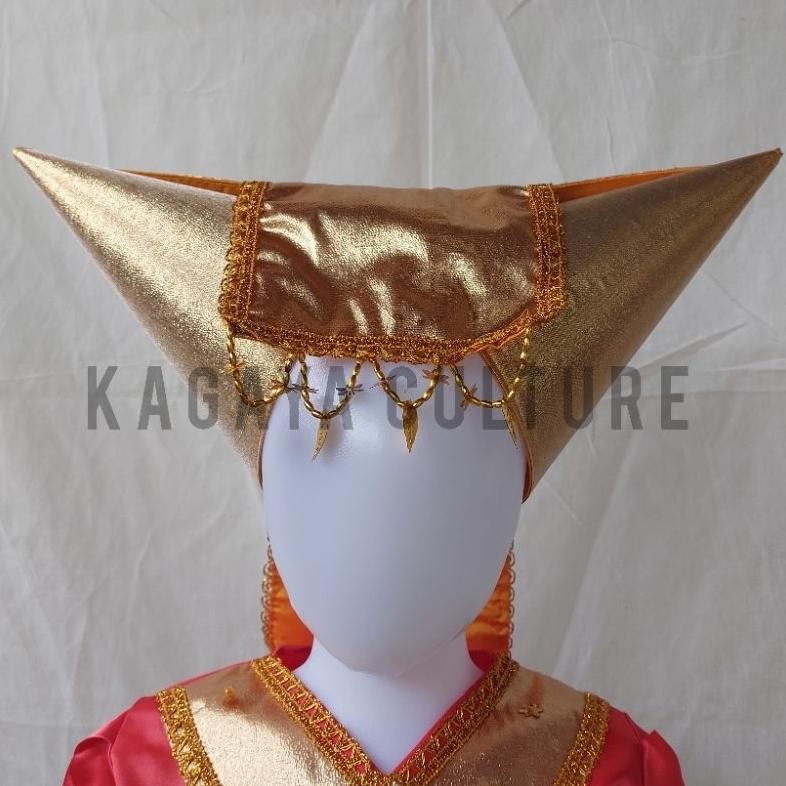Bas-12 Tanduk Minang - Tanduk Tari - Aksesoris Baju Adat Padang Perempuan - Aksesoris Kepala Tanduk 