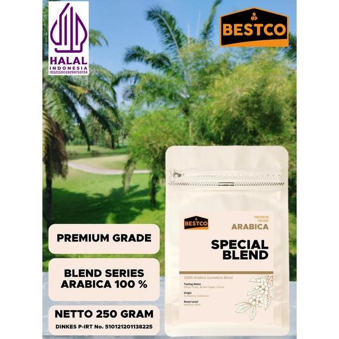 

READY BESTCO PREMIUM ARABICA BLEND 250GR - KOPI SPESIAL BIJI ATAU BUBUK TANPA GULA