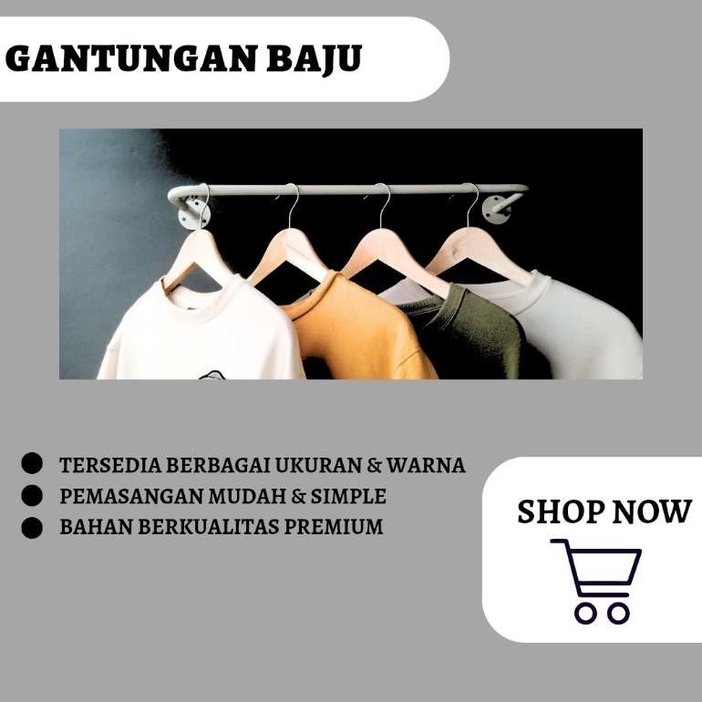 KIRANA-GANTUNGAN BAJU DINDING,GANTUNGAN BAJU BESI, GANTUNGAN BAJU GAWANG,GANTUNGAN BAJU SIMPEL,GANTU