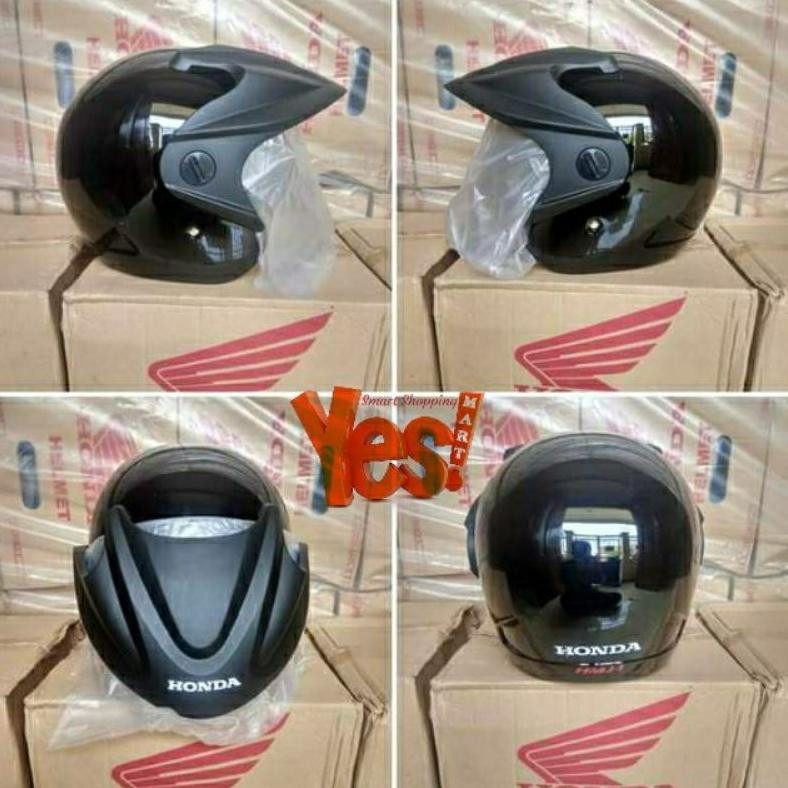 Terlaris Helm Motor Honda Half Face Trx-3 / Hmj-1 Original Ahm Sni