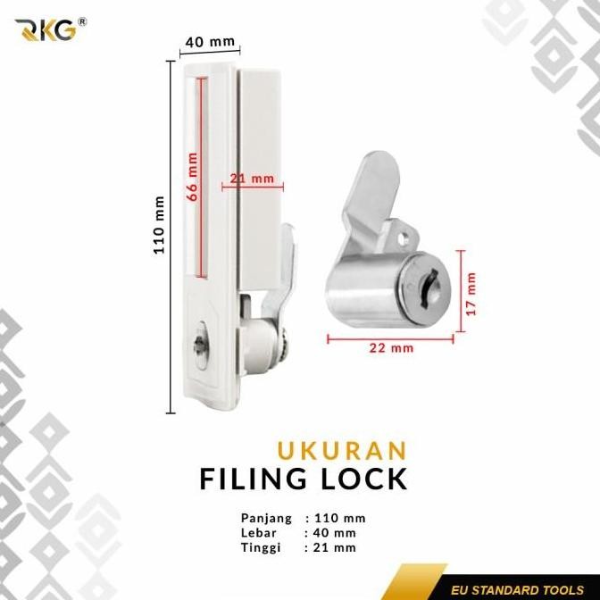 Rkg Kunci Lemari Loker Dokumen Pengunci Lock Set
