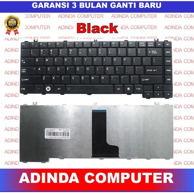 Promo Keyboard Laptop Toshiba Satellite C600 C640 - Hitam | Keyboard Original