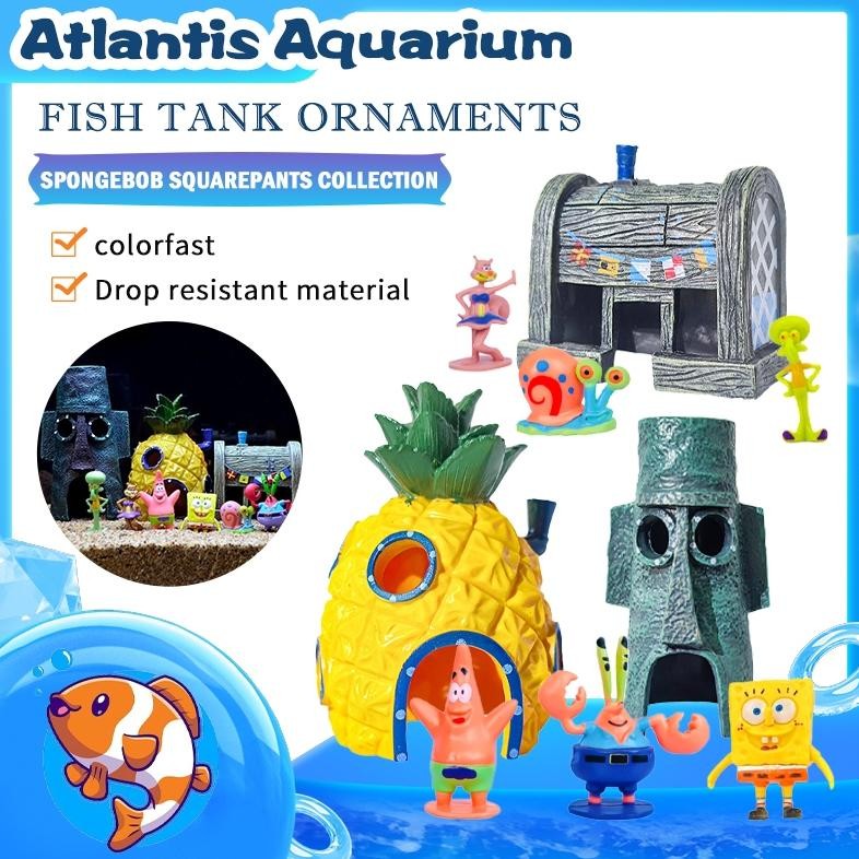Hiasan Aquariun Spongebob SquarePants FIGUREANS ACTION FIGURE SPONGEBOB FIGURE KUE ULTAH SPONGEBOB
