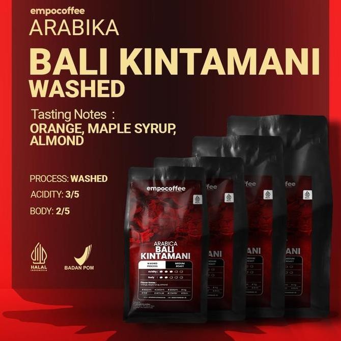 

READY BIJI KOPI ARABIKA BALI KINTAMANI 200GR | COFFEE BEANS & BUBUK PREMIUM