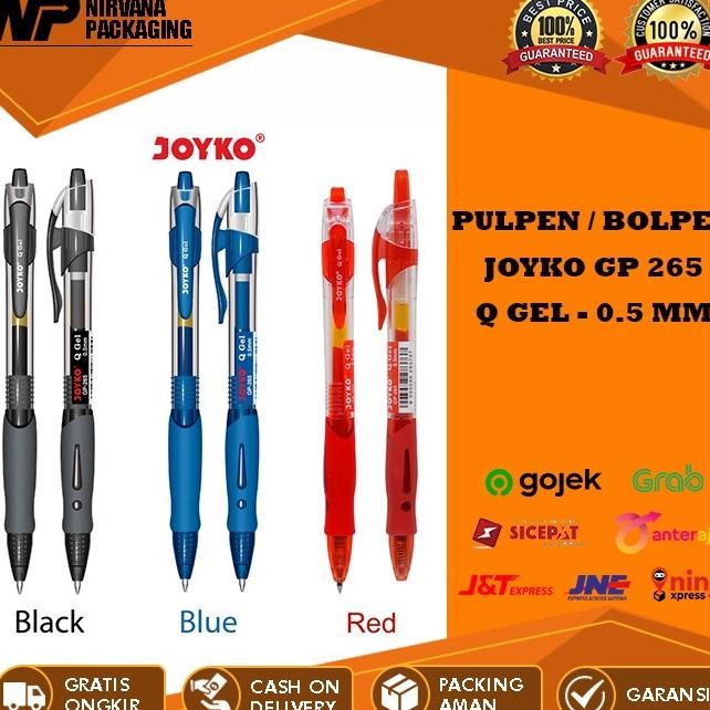 

Pulpen Bolpen Pen Gel Joyko Gp 265 Gp265 Q Gel 0.5 Mm