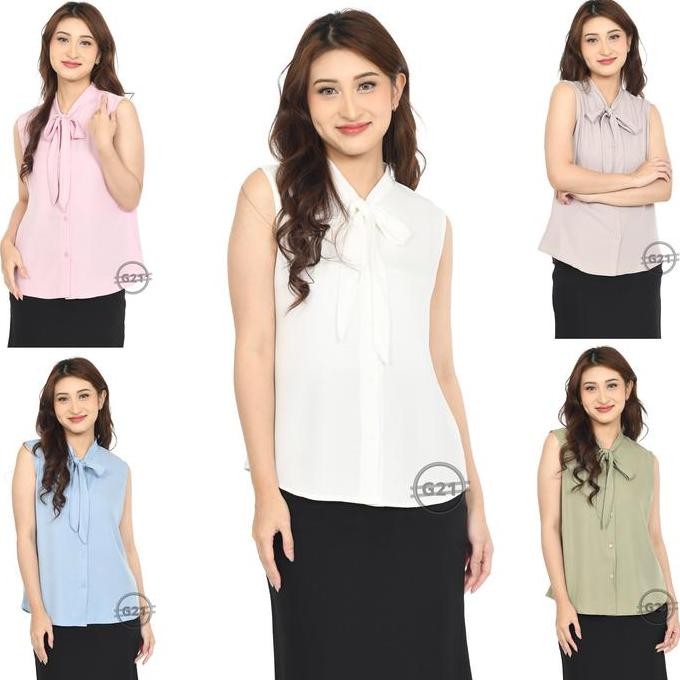 Kemeja Yukensi Atasan Tanktop Wanita Lengan Buntung Tanpa Lengan Inner Basic Dalaman Jas Blazer Baha