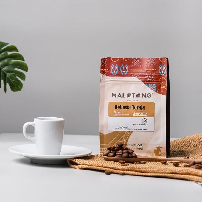 

READY KOPI ROBUSTA TORAJA 250GR | BUBUK & BIJI MALOTONG COFFEE ROASTED LOKAL