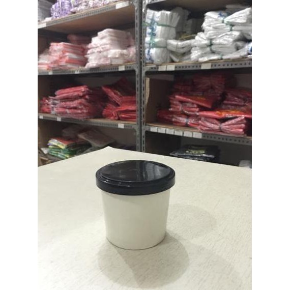 Diskon Paper Cup Ice Cream 4 oz Tebal Free Tutup & Sendok Isi 50 pcs Cup Es Krim Dessert