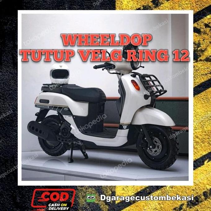 wheeldop tutup velg motor ring 12 aksesoris velg racing stylish terlaris