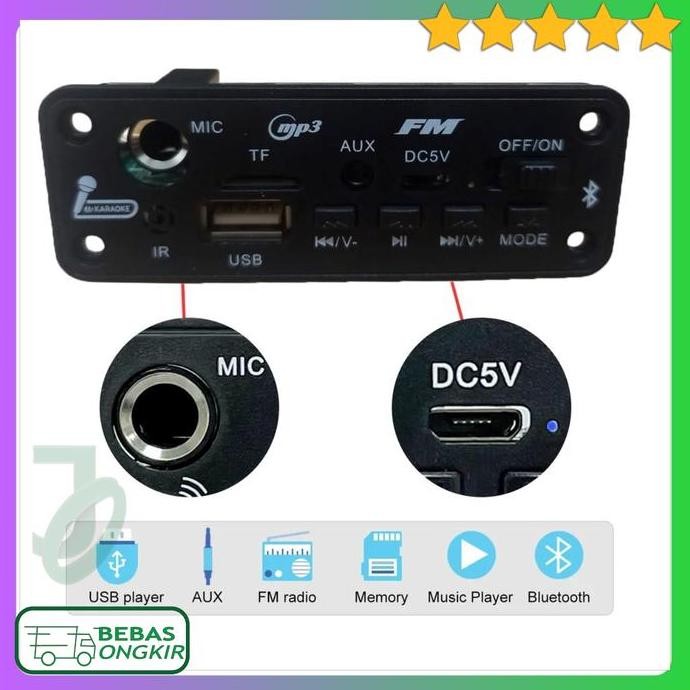 Modul Amplifier Board Speaker Aktif Audio Bluetooth 5.0 Subwoofer DIY With AUX Port XLX XL01 HARGA K