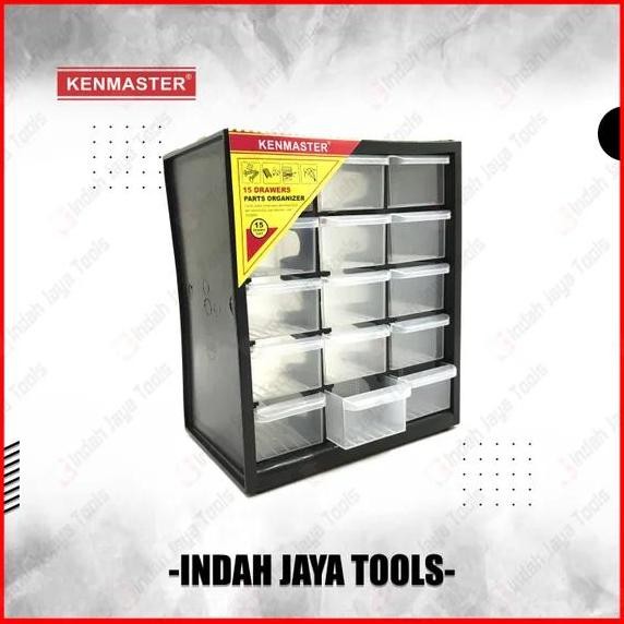 kenmaster rak mini drawer 15 slot laci plastik organizer aksesoris meja berkualitas
