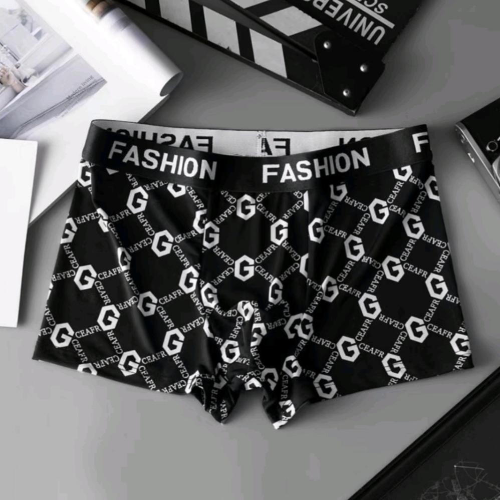 Big Sale [8pcs] Best Seller Cd Pria Motif Seamless/Boxer Cowok Remaja Bahan Halus dan Dingin CD/nyam
