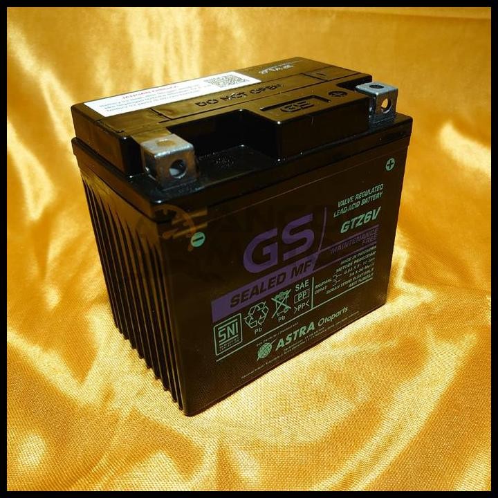 GRATIS ONGKIR GS ASTRA GTZ6V MF 5AH AKI KERING VARIO 125 150 NMAX OLD CB150R FU KLX 