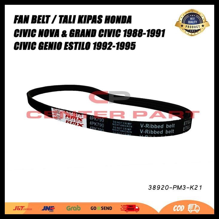 DISKON FANBELT FAN BELT BELTING CIVIC GENIO ESTIO 1992 1993 1994 1995 