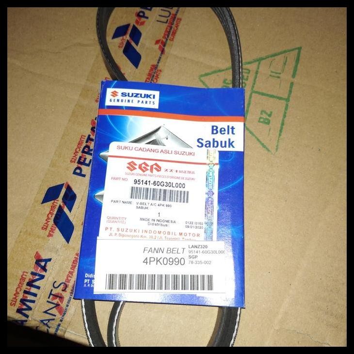 TERBARU SGP FAN BELT 4PK990 BANDO TALI KIPAS FANBELT 4PK 990 BALENO 
