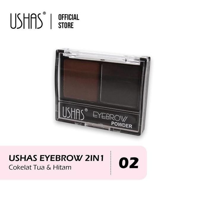 Terbaruu - Ushas Eyebrow Powder 2In1 Bpom - Eyebrow Powder Ushas Bpom
