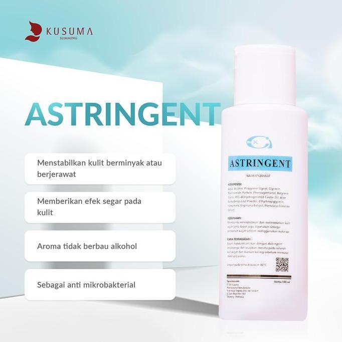 Kusuma Beauty - BIO-K Astringent 100ml - Toner Pembersih Wajah Berminyak LL