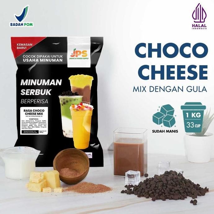 

Original Bubuk Minuman Choco Cheese Mix Powder Instan JPS Gula - Minuman Coklat Keju 1Kg
