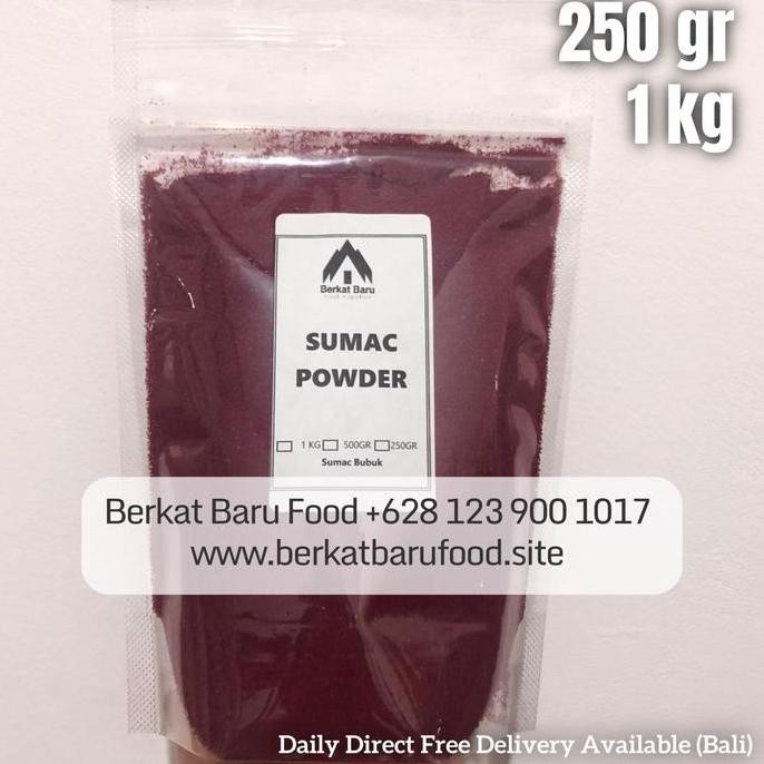 

Original Sumac Powder 500gr Bubuk Sumac Rempah Asam Import