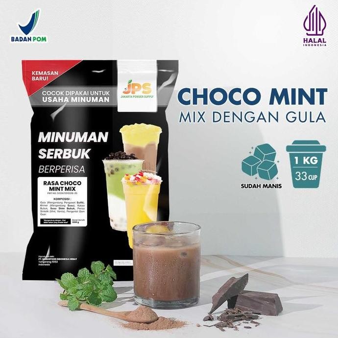 

Original JPS Choco Mint Powder Drink - Bubuk Minuman Cokelat Mint Instan 1kg