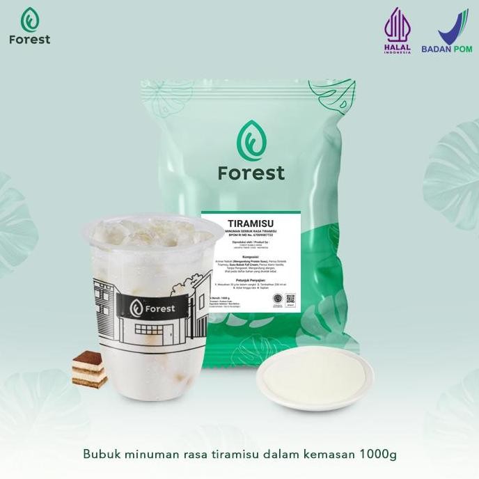 

Original FOREST Bubuk Minuman Tiramisu Powder 1kg - Rasa Dessert Premium