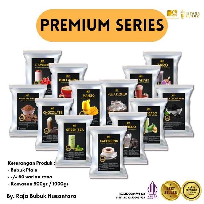 

Original King Powder Premium Series Plain 1kg - Bubuk Minuman Tanpa Gula Rasa Enak & Kental