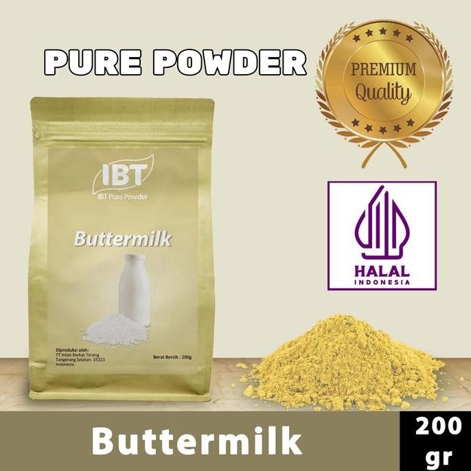 

Original Pure Buttermilk Powder Import 200gr - Bubuk Murni untuk Masakan & Kue