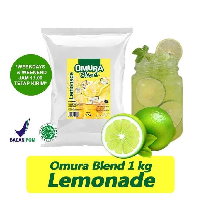 

Original OMURA Lemonade Powder Drink 1Kg - Bubuk Minuman Rasa Jeruk Nipis Segar