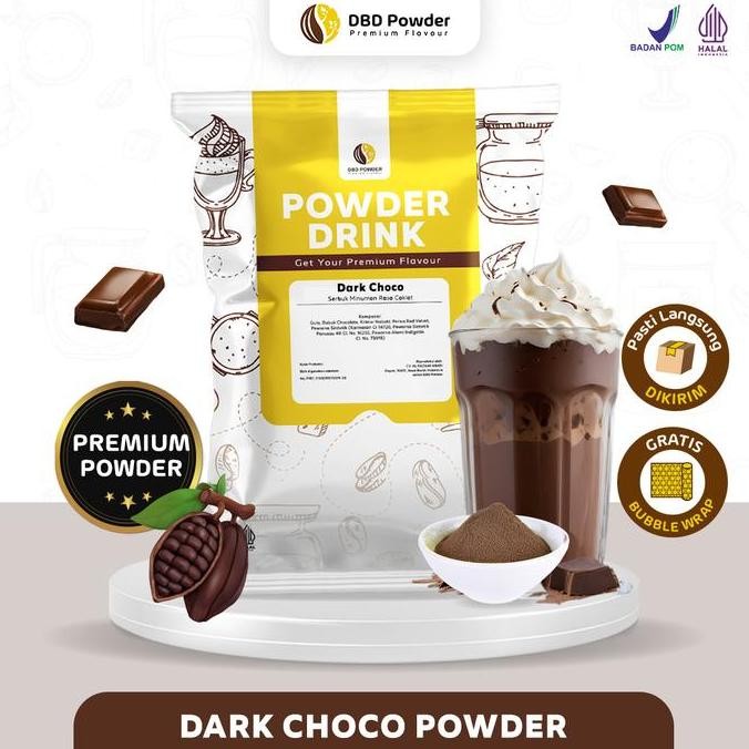 

Original DBD Powder Dark Choco 1Kg - Bubuk Minuman Cokelat Pekat Premium