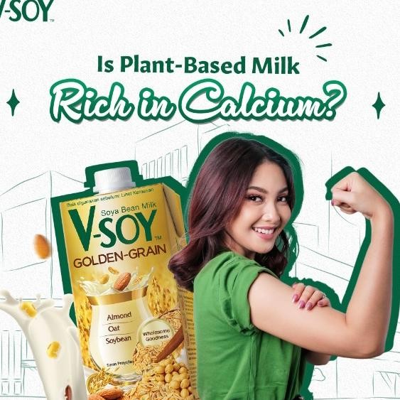 

Vsoy Golden Grain 1L V Soy Susu Kedelai Nongmo Soya Oat Almond