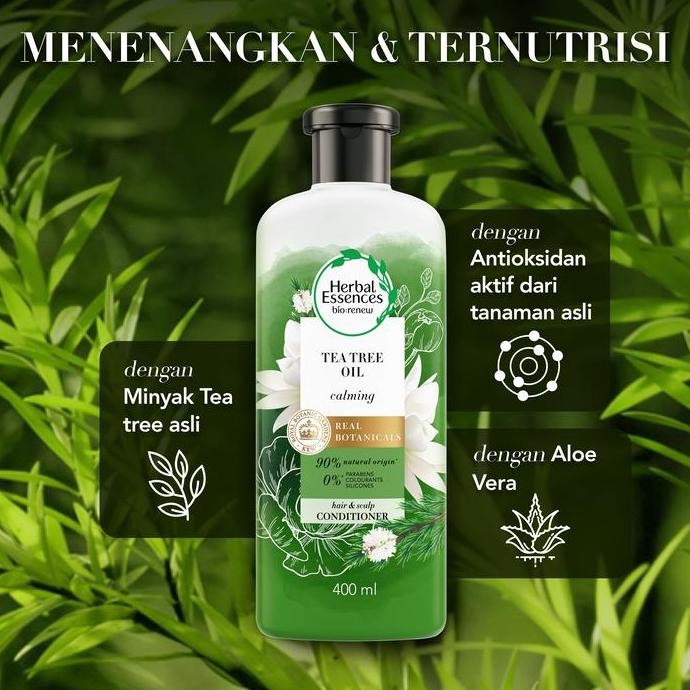 Terbaru Herbal Essences Tea Tree Oil Shampoo 400ml - Haircare Tea Tree untuk Rambut Segar dan Anti G
