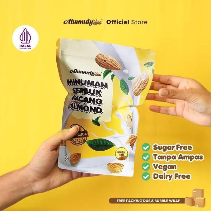 

Original Almondy Susu Almond Bubuk 500gr | Almond Milk Powder Vegan