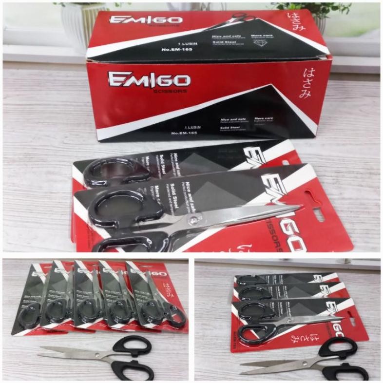 

Gunting Sedang Scissors Emigo Em165 Grosir Isi 6Pcs RB3