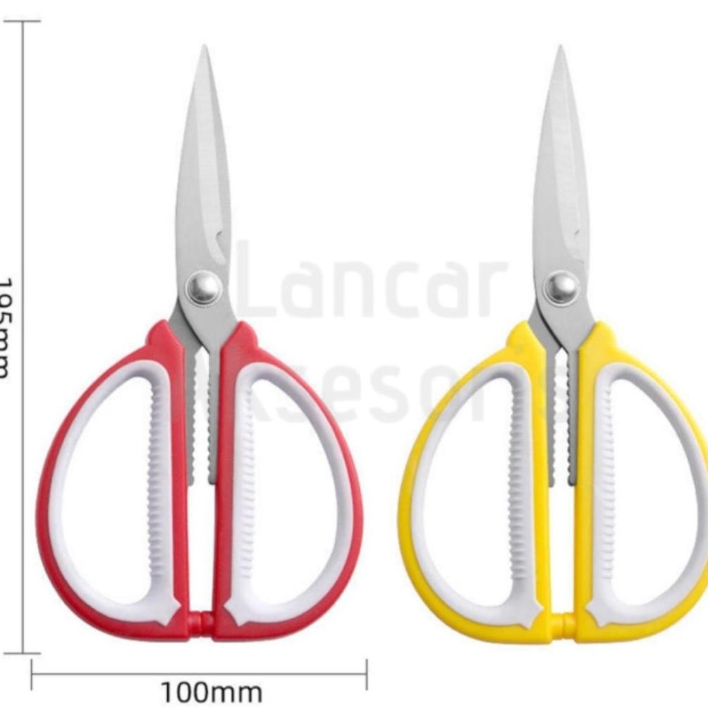 

Gunting Serbaguna Multifungsi Stainless Steel Tajam Soft Grip Gagang Empuk Anti Karat 19 cm / Good Quality Scissors RB2