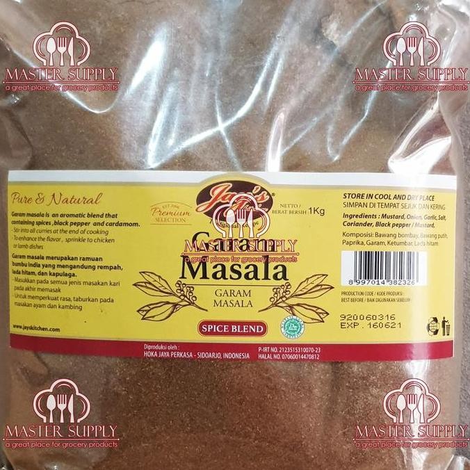 

Original Garam Masala JAYS 1Kg - Masala Powder Bumbu Kari India Original