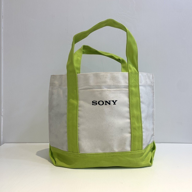 Tas Tote Kanvas Blok Warna Tas Kanvas Katun