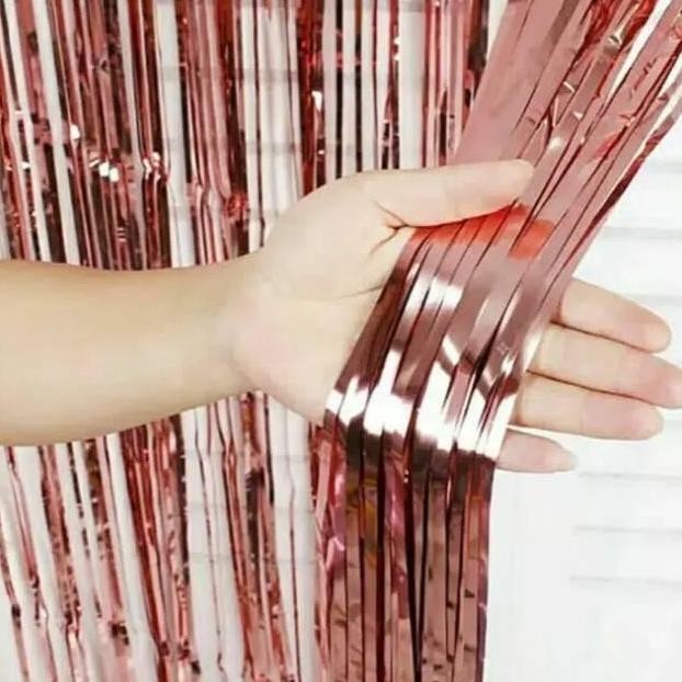 Balonasia Balon Foil Set Bridal shower tirai cincin Gold Putih PS