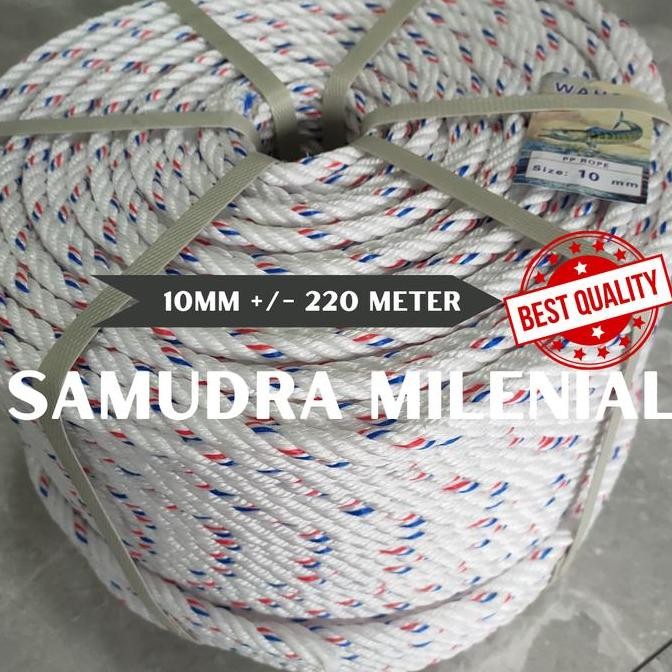 

Tali Tambang Ppd 10Mm 1 Rol Grosir +/- 220 Meter Murah Berkualitas