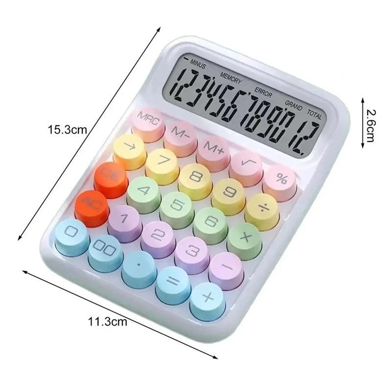 

Kalkulator Daya 12 Digit Calculator Warna Aesthethic Kalkulator Jumbo 12 Digit Baterai Solar Lucu Unik RB2