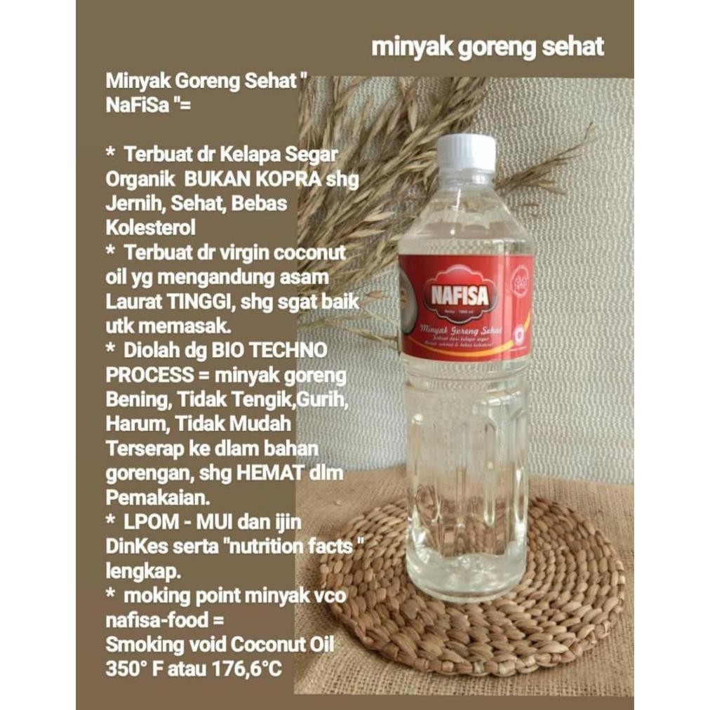 

Nafisa Minyak Goreng Sehat 1 liter - Minyak Goreng Kelapa 1 liter Nugi