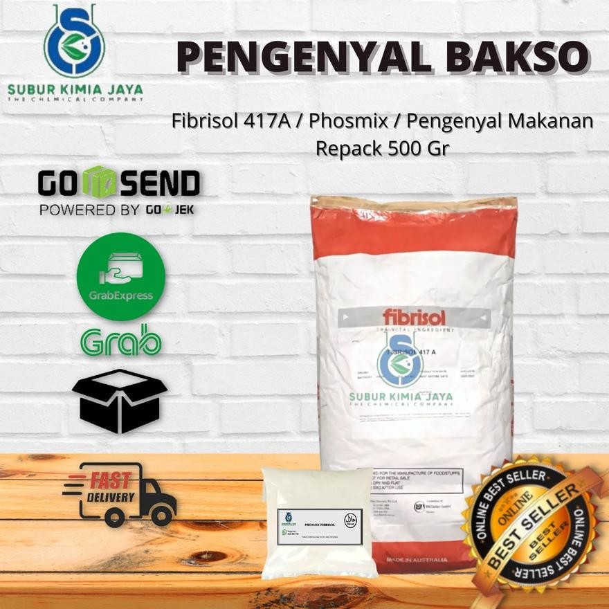 

Fibrisol 417A 500 gr / Phosmix / Pengenyal Bakso / Sosis/ Nuget / BR Nugi