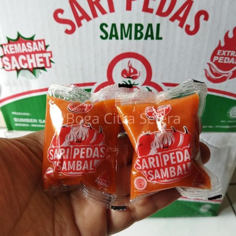 

Saus Sambal Sari Pedas Kemasan Sachet 35g (1 Pack Isi 50 Pcs) Nugi