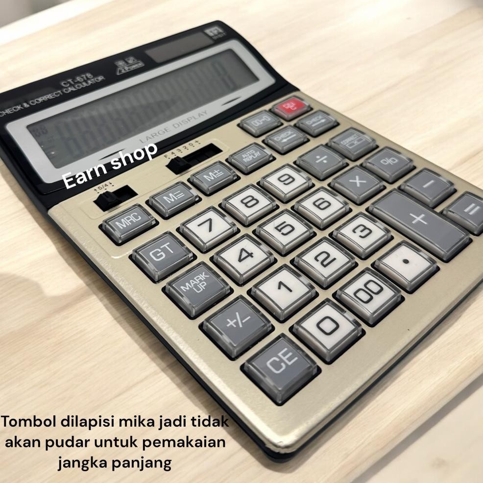 

Kalkulator Dagang CT 678 Kalkulator dagang 12 Digit RB2