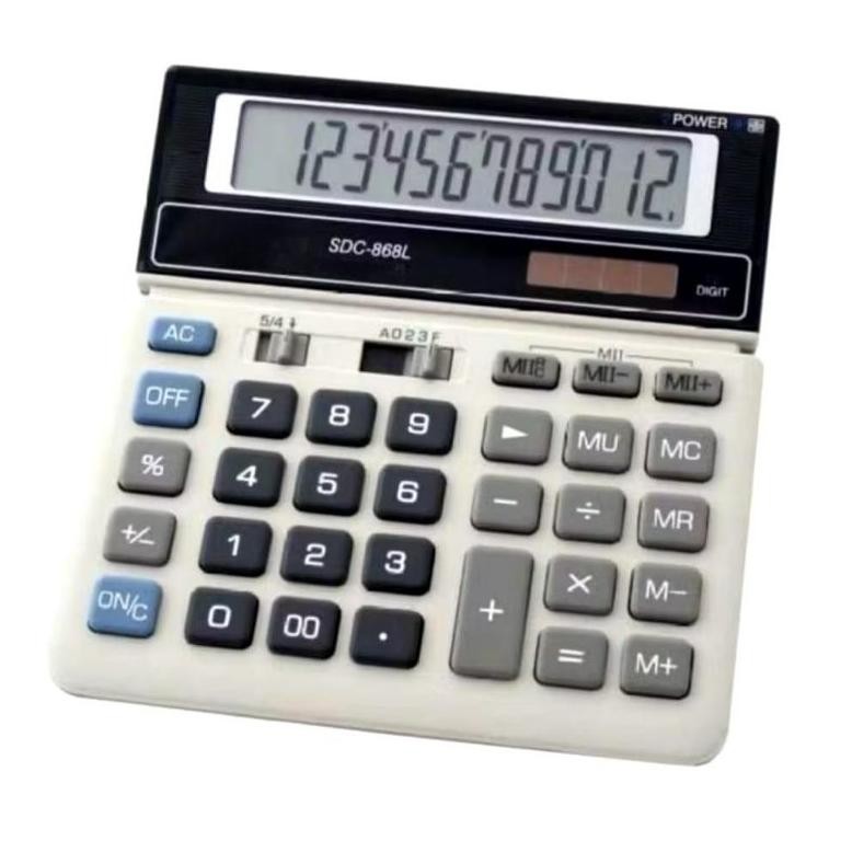 

Calculator SDC-868L 12 digit - Kalkulator Desktop Meja Kantor SDC 868L RB2