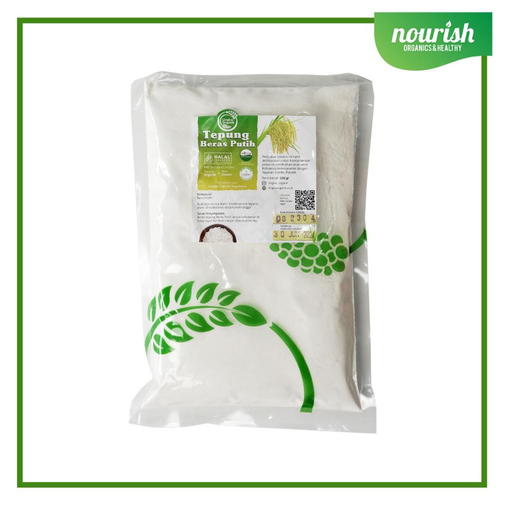 

Lingkar Organik, Tepung Beras Putih Organik 500 g Nugi