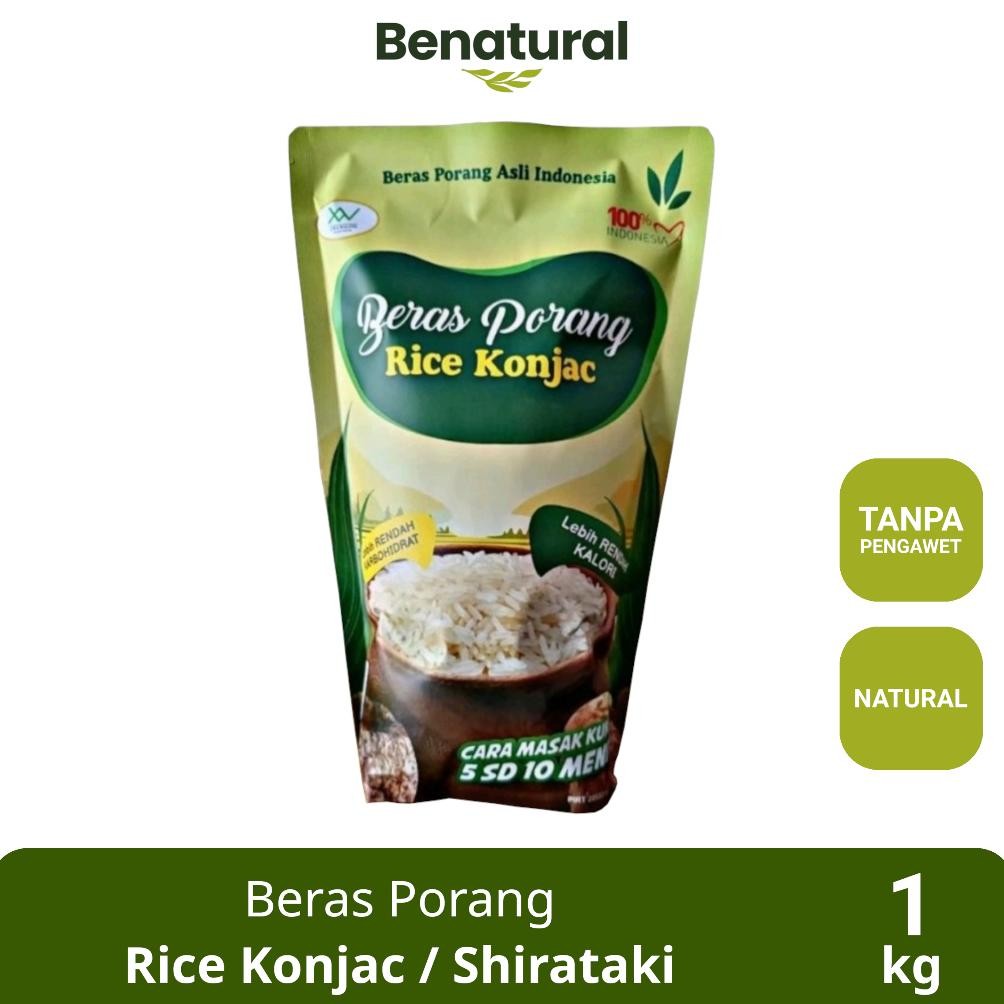 

Beras Porang Rice Konjac 1kg - Shirataki / Konjac Rice Nugi