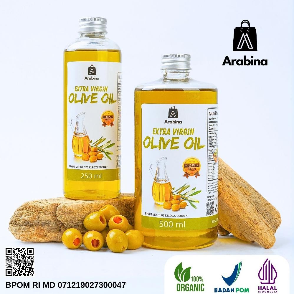 

Arabina Minyak Zaitun Extra Virgin Olive Oil Asli EVOO Nugi