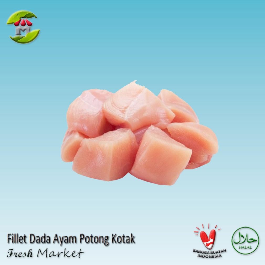 

[BOGOR] Fillet Dada Ayam Potong Kotak Pack 950gr Nugi