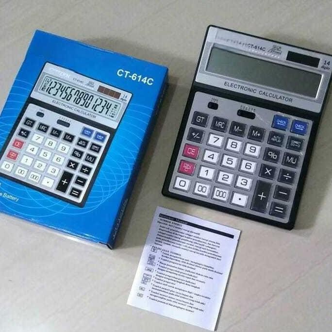 

Kalkulator SDC 614-C Tombol Besar Mika 14 Digit 2 Power SDC 614C 14 DIGIT CEK ULANG CT RB2