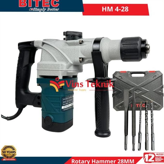 Mesin Bor Beton Rotary Hammer Hm4-28D Bitec Hm 4-28 D